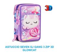 Astuccio 3 Zip SJ Gang Glowcat 3D Completo 45 Pezzi