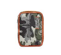 Seven Astuccio Scuola Speed Pad, Verde Nero Arancione, Lightventure, Portapenne Mono Scomparto Con Plance Amovibili e Penne, Matite, Colori, Accessori Zaino, Elementari, Medie, Bambino