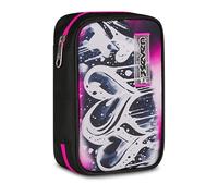 Seven Astuccio Scuola Speed Case PLUMPY LINE GIRL, Nero, Portapenne monoscomparto attrezzato, 44 pezzi, Planche amovibili, Accessori Zaino, Scuola elementare e media, Bambina, Ragazza