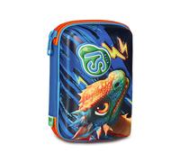 SJ GANG STYLE JAM GANG Astuccio Scuola Speed Pad + Dragon Glide, Blu, Portapenne Mono Scomparto con Plance Amovibili, Completo Di Penne, Matite, Colori, Accessori Zaino, Scuola Elementare, Bambino