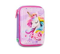 SJ GANG STYLE JAM GANG Astuccio Scuola Speed Pad + Fable Journey, Rosa, Portapenne Mono Scomparto con Plance Amovibili, Completo Di Penne, Matite, Colori, Accessori Zaino, Scuola Elementare, Bambina