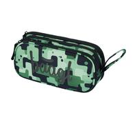 Baagl ASTUCCIO BAMBINI BAMBINI SCUOLA ASTUCCIO 3 SCOMPARTI ASTUCCIO ASTUCCIO PER BAMBINI, verde, Astuccio