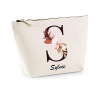 Astuccio Sylvie Lettera Fiore | Borsa Toilette Trucco Idea Regalo