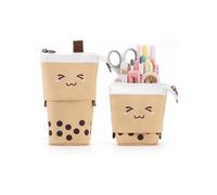 Astuccio telescopico, astuccio con cerniera, astuccio 2 in 1 con supporto, astuccio per la scuola femminile, astuccio kawaii