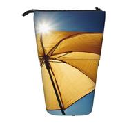 Astuccio telescopico con fenicottero rosa acquerello, astuccio portamatite portatile, astuccio per matite pop up, borsa per trucco per regalo di festa, Ombrello al sole, Taglia unica