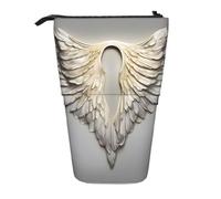 Astuccio telescopico con stampa di ali d'angelo, astuccio pop-up per matite, penne, trucchi e cosmetici