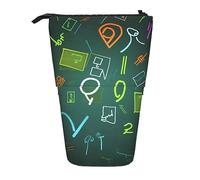 Astuccio Telescopico Math Question Print Telescopica Astuccio Portapenne Portamonete Custodia Per Matite Bambina E Bambino Pencil Case Per Ragazzi Studenti Adulti