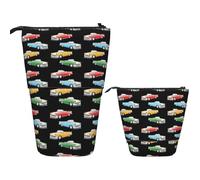 Astuccio telescopico per matite pop-up carino portapenne telescopico classico auto roadster vecchio stile astuccio in piedi, Auto d'epoca Roadsters Old Fashioned, Taglia unica, Astuccio per trucchi