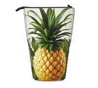 Astuccio telescopico per matite pop up, grazioso portapenne telescopico con tigre bianca sulla neve, Pianta Tropicale Ananas, Taglia unica, Astuccio per trucchi