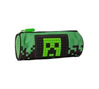 Astuccio Tombolino Compatibile Con Minecraft Verde + omaggio portachiave gioco cubo e penna multicolore profumata