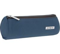 Comix - Astuccio Tombolino, Leggero e Compatto, Facile da Trasportare e Riporre nello Zaino o nella Borsa, Ideale per Scuola, Università e Lavoro, con Pratica Chiusura a Zip, 22x8Hx8 cm, Blu