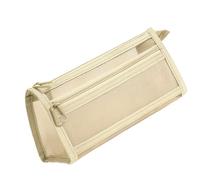 Astuccio trasparente a doppio strato sacchetti in rete borsa a rete grande capacità penna per il ritorno a scuola forniture per ragazza trasparente a doppio strato sacchetto in rete per studenti