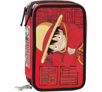 Astuccio One Piece 3 Zip Corredo Completo Scuola