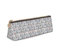 Astuccio triangolare con stampa di lama, alpaca e cactus, astuccio per cosmetici, organizer da viaggio, versatile per tutti i giorni
