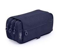 Astuccio triplo con ampi scomparti interni, 3 grandi sezioni interne e chiusura a cerniera individuale, orario e identificatore, per materiale scolastico by Office box.