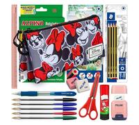 Astuccio Triplo Karactermania Minnie Lashes con Materiale Scolastico