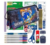 Astuccio Triplo Karactermania Sonic 2 Cerniere Materiale Scolastico