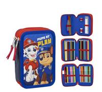 Astuccio triplo Paw Patrol con matite, pennarelli e accessori - Astuccio completo per bambini appassionati di Paw Patrol, ideale per la scuola e come regalo