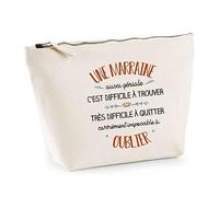 Astuccio una madrina anche impressionante | Borsa per il trucco idea regalo, beige, Astuccio da toilette