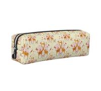 Astuccio unisex con giraffa, cuore, fiore, farfalla, stampa, astuccio per tutti i giorni, ufficio, viaggi, elegante organizer per cancelleria, Argento, One Size, Organizer per borse