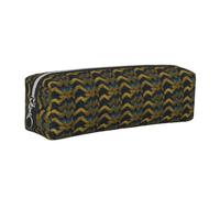 Astuccio unisex con stampa a scaglie di drago, astuccio per cancelleria da viaggio per ufficio, Argento, One Size, Organizer per borse