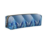Astuccio unisex con stampa di ali d'angelo, per uso quotidiano, ufficio, viaggi, elegante organizer per cancelleria, Oro, One Size, Organizer per borse