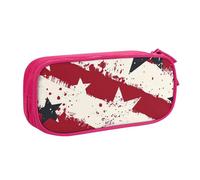 Astuccio vintage a forma di stella, per ragazzi e ragazze, con bandiera americana, grande astuccio per penne da scrivania, organizer per cancelleria, astuccio per scuola, ufficio, borsa per il trucco