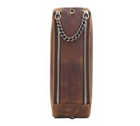 Astuccio vintage, astuccio per matite retrò, astuccio in pelle artificiale, portapenne vintage, organizer per matite antiche, elegante astuccio vintage in pelle per studenti, Caff, Refer to