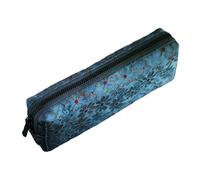 Astuccio vintage con ricamo floreale in cotone e lino, portapenne con cerniera, per articoli scolastici asiatici essenziali per la scuola