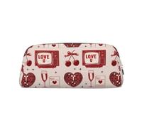 Astuccio vintage con stampa di oggetti mistici, astuccio con cerniera, astuccio portatile per cancelleria - ufficio e viaggio, Argento, Taglia unica, Art Deco