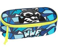 Astuccio WWF Blu Organizzato Vuoto Bustina Ovale 21x10x5 cm