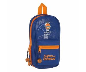 Astuccio Zaino Valencia Basket M747 Azzurro Arancio 12 x 23 x 5 cm [33 Pezzi]