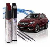 Asturcolor Penna per ritocco graffi auto, 2 pezzi, vernice per ritocchi Mercedes, con base + vernice, prodotto in Spagna (512 rosso mandorlo)