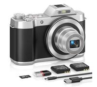 ASTYPHER Fotocamera digitale 4K 64MP, zoom ottico 6X Retro WiFi Autofocus