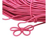 Asudaro - Nastro elastico 3 mm di larghezza, per lavori fai da te, per maschere fai da te, corda elastica per il cucito, elastico per il bucato, elastico in gomma, accessorio da cucito 10 m, rosa