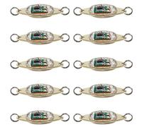Asuinxurr 10 pz LED pesca esca pesca subacquea indicatori di direzione bassi ippoglosso flasher pesca a traino goccia profonda pesca luce