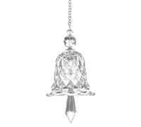 Asuinxurr Ornamenti trasparenti con campane di , acchiappasole, , set da 2 pezzi, ciondolo in vetro, decorazione per la casa, durevole