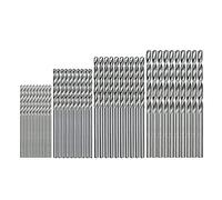 Asuinxurr Set di 40 mini punte per trapano da 0,5 mm a 2,0 mm, con gambo dritto, piccole mini punte per trapano HSS a spirale per Dil