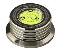 Asuinxurr Universal 60Hz LP Vinyl Record Player Disc Turntable Stabilizer with Level Aluminium Alloy Weight Clamp Light Black