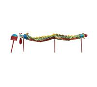 ASUIU Costume cinese da danza del drago con testa di danza del leone for spettacoli di arte popolare tradizionale, compatibile con oggetti di scena cosplay for feste(Blue)