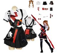Asuka Cosplay Costume Outfit - [Honkai Impact 3rd] [Abbigliamento, attrezzi, accessori, parrucche inclusi] --Anime Gioco Gioco di ruolo Costume Fotografia Manga Mostra Fan Attività Cosplay Concorso