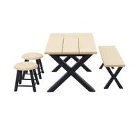 Asukohu 1/12 Camping Table E Sedia Set 4PCS Realistic Dollhouses Decorazione Per Campeggio Scene Arredamento Paesaggio Famiglia Fare Accessori Da Gioco Per Giocare Accessori