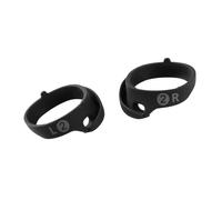 Asukohu 1 paio di tappi per le orecchie in silicone stabilizzatori ad anelli per un 4° isolamento acustico sicuro e confortevole, a prova di sudore, allenamento sicuro in silicone per la punta