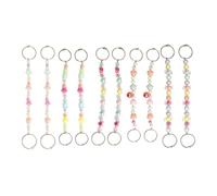 Asukohu 10 Pc Colorato Scarpe di Perla Accessori Glitter Acrilico Cuore Stelle Fiore Scarpe Clip Decorazioni Per Scarpe Artigianali Slipper Catena Charms, Taglia unica, come descritto