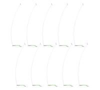 Asukohu 10Pcs Glow Tubo di Pesca Equilibrio Connettore 15/20/30/40cm Maniche Singolo Equilibrio Gancio Divisore Veloce Cambiamento Connettore Gancio