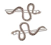 Asukohu 2 forcine moderne a forma di serpente alla moda bang clip retrò barrettes gioielli accessori copricapo strumento per acconciature