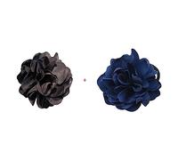 Asukohu 2 pezzi colorati grandi fiocchi per capelli fatti a mano, elastici per capelli elastici per coda di cavallo, regalo per donne e ragazze