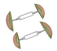 Asukohu 2 pezzi regolabile Shoe Shaper ABS Metallo Scarpa Barella Espansore Scarpa Per Varie Scarpe Tacchi Alti Scarpe Piane Scarpe Regolabile Albero Scarpa, Verde avocado., Taglia unica