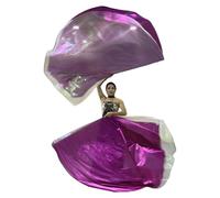 Asukohu 2pcs Elogio Danza Adorazione Bandiere Con Scalabile Rod Semicircle Adorazione Ali Bandiere di culto della Chiesa Bandiere Per Ballerini