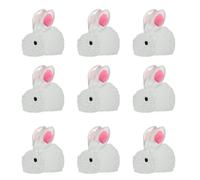 Asukohu 500 pezzi piccolo coniglio micros paesaggio statuetta bagliore miniatura statua totede decorazione accessorio giardino decorazione casa miniature